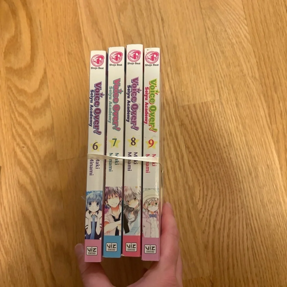 Manga Voice Over! Seiyu Academy Vol.6 7 8 9 Bundle Lot Book Anime